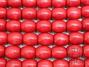 16mm Wood Barrel Beads - Red